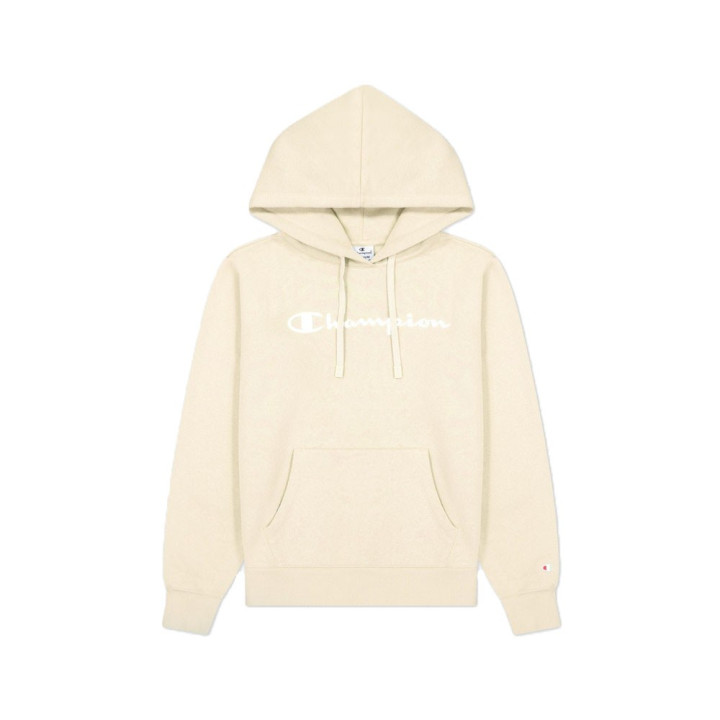 Champion Felpa Con Cappuccio Logo Sabbia Donna