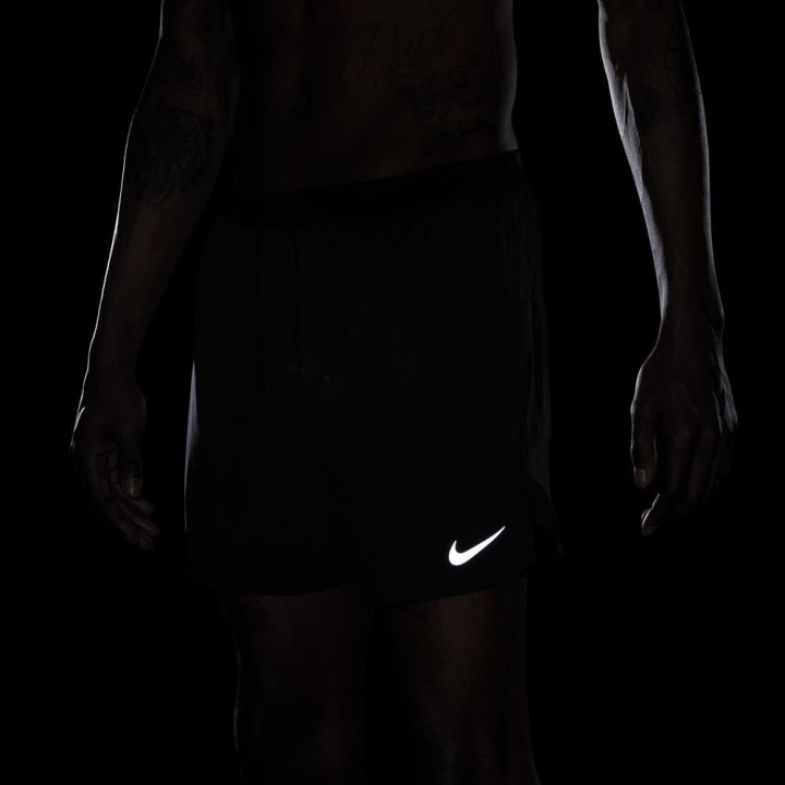 Nike Pantaloncini Running Stride 5" Nero Reflective Uomo