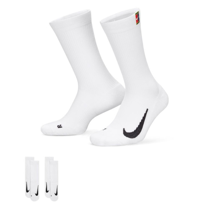 Nike Calze Tennis Multiplier Cushioned Bianco Uomo