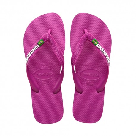 Havaianas Brasil Logo Fuxia - Infradito Mare Donna