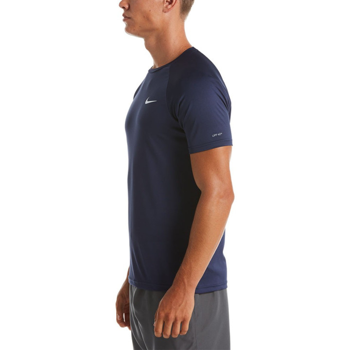 Nike T-Shirt Mare Uv Protection Blu 4Uomo