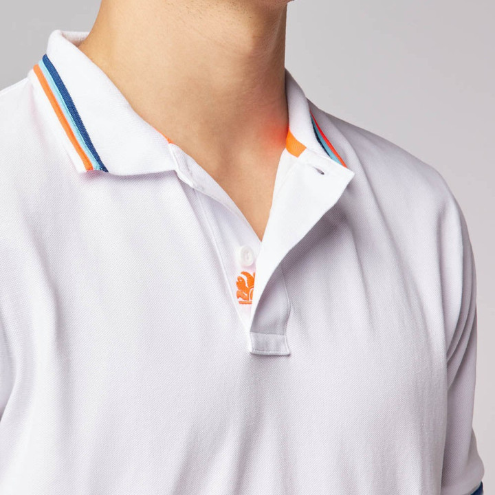 Sundek Polo Maglia Mezza Manica Collo Bordino Bianco 4Uomo