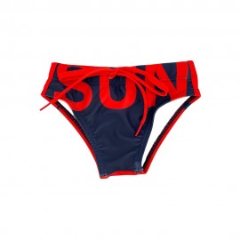 Printed Swim navy