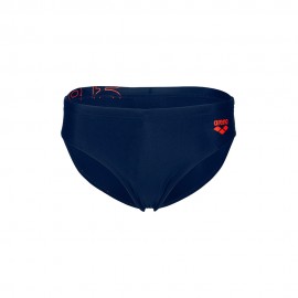 Graphic navy arancio