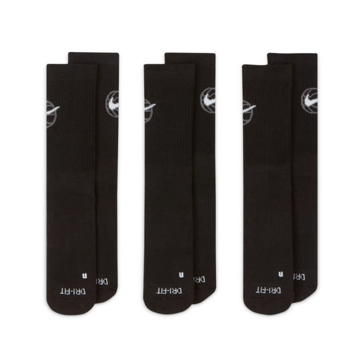 Calze Basket X3 Everyday Crew Nero