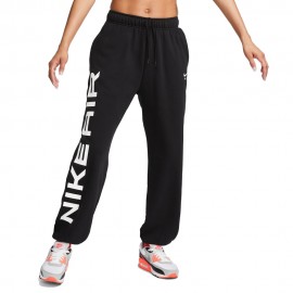 Nike Pantaloni Con Polsino Air Nero Logo Donna