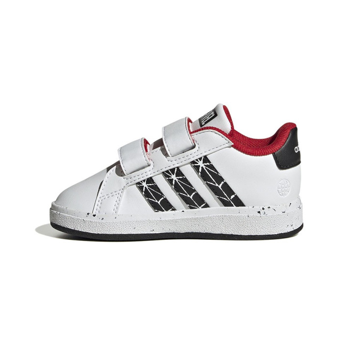 ADIDAS Grand Court Spider Td Bianco Nero -Scarpe Ginnastica Bambino