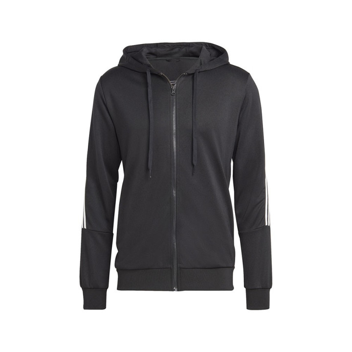 ADIDAS Tuta Sportiva Con Cappuccio Nero Bianco Uomo