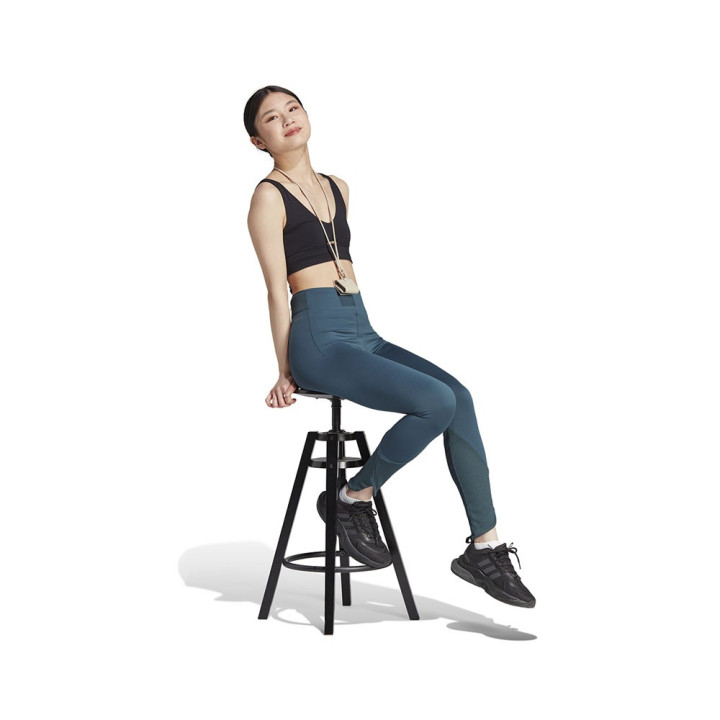 ADIDAS Leggings Sportivi Tight Zone Petrolio Donna