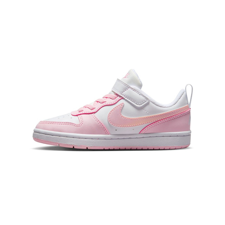Nike Court Borough Low Recraft Ps Bianco Rosa -Scarpe Ginnastica Bambina