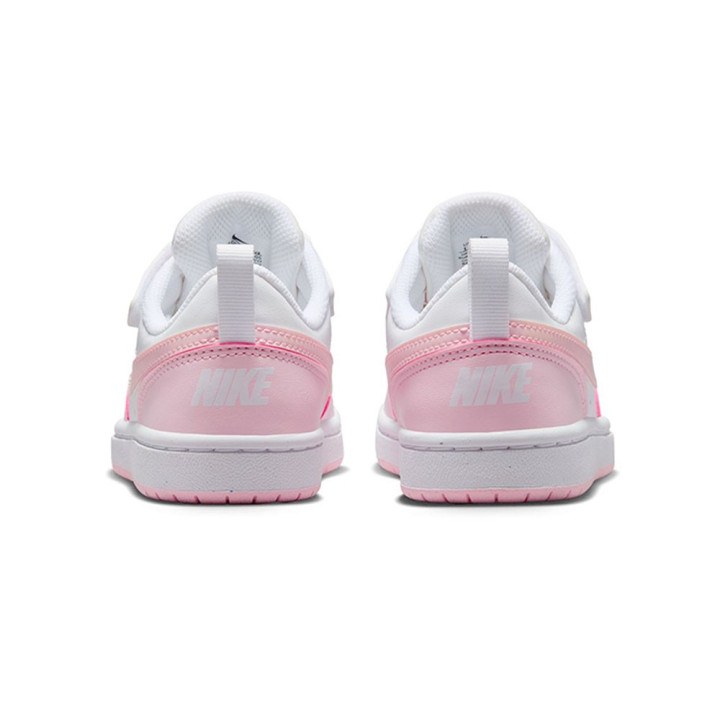 Nike Court Borough Low Recraft Ps Bianco Rosa -Scarpe Ginnastica Bambina