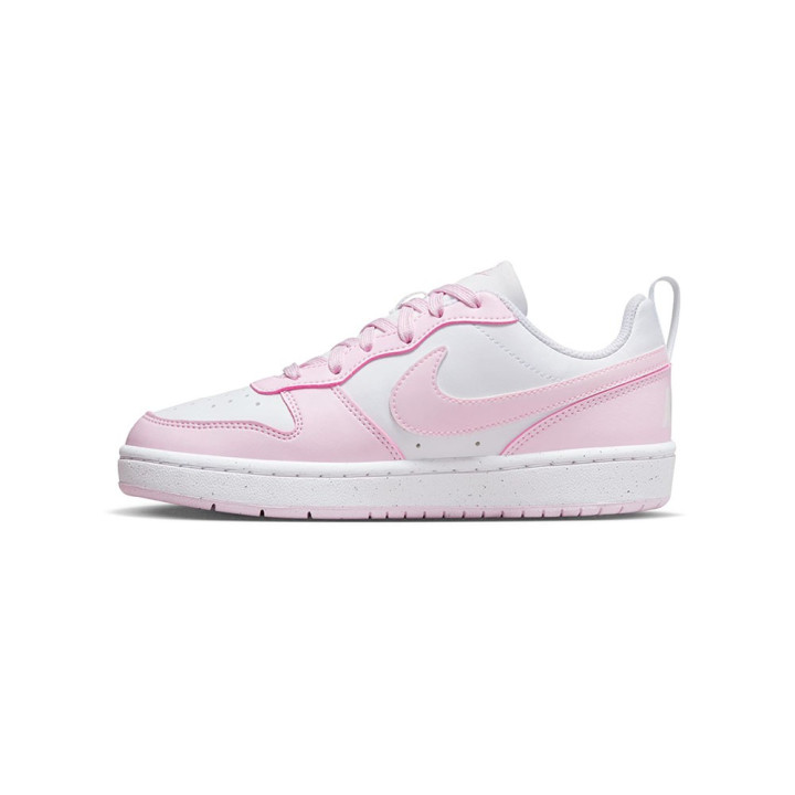 Nike Court Borough Low Recraft Gs Bianco Rosa -Scarpe Ginnastica Bambina