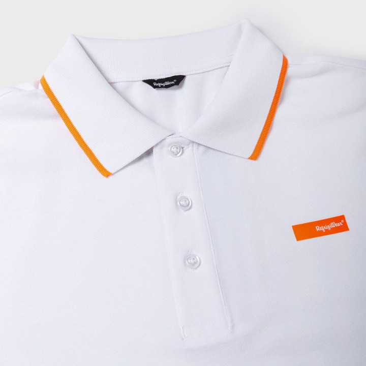 Refrigiwear Polo Piquet Fluo Bend Bianco Uomo