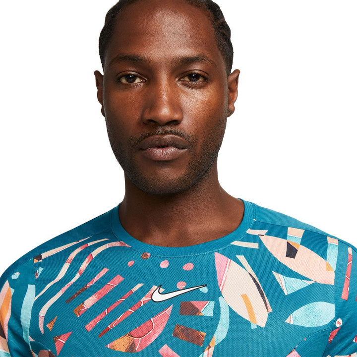Nike Maglia Tennis Slam Ny Noble Rosso Bianco Uomo