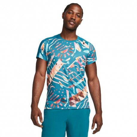 Nike Maglia Tennis Slam Ny Noble Rosso Bianco Uomo