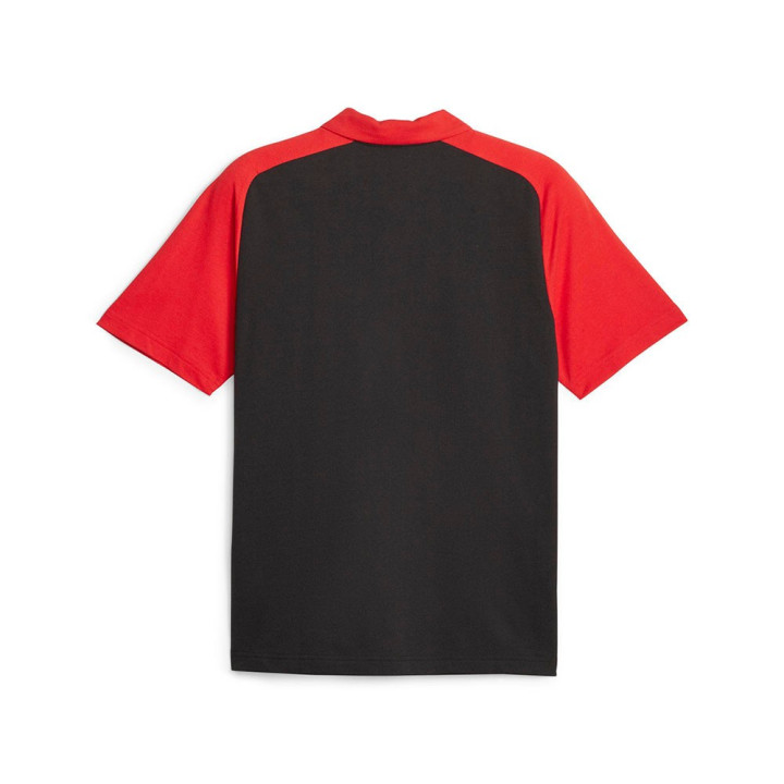 Puma Polo Calcio Acm Casuals Nero Rosso Uomo