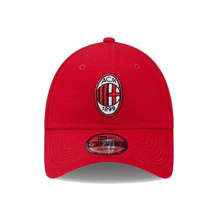 New Era Cappellino 9Forty Logo Milan Rosso Uomo