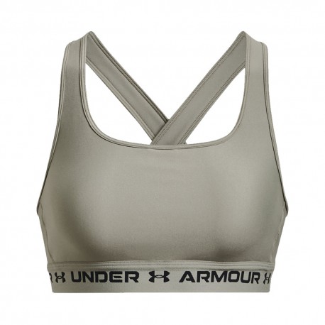 Under Armour Reggiseno Sportivo Crossback Med Supp Train Salvia Donna