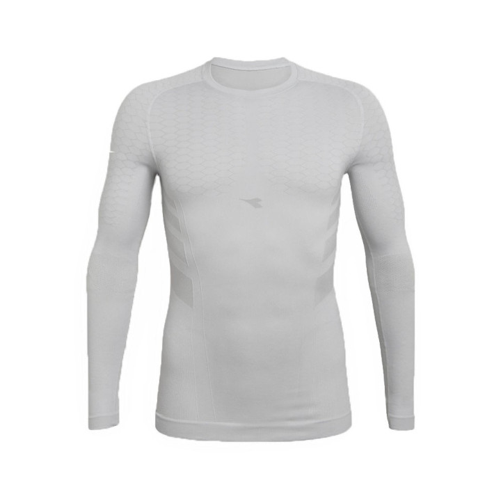 Diadora T-Shirt Running Ml Act Hp Bianco Uomo