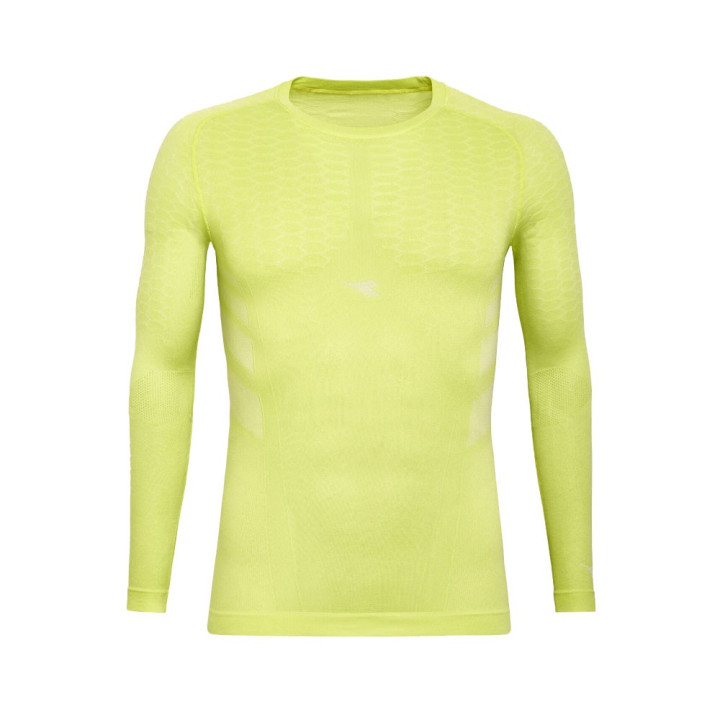 Diadora T-Shirt Running Ml Act Hp Fluo Uomo