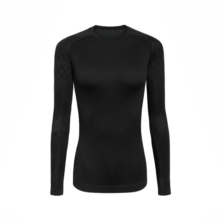 Diadora T-Shirt Running Ml Act Hp Nero Donna