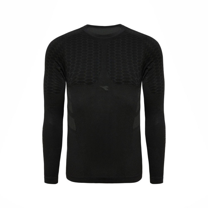 Diadora T-Shirt Running Ml Act Hp Nero Uomo