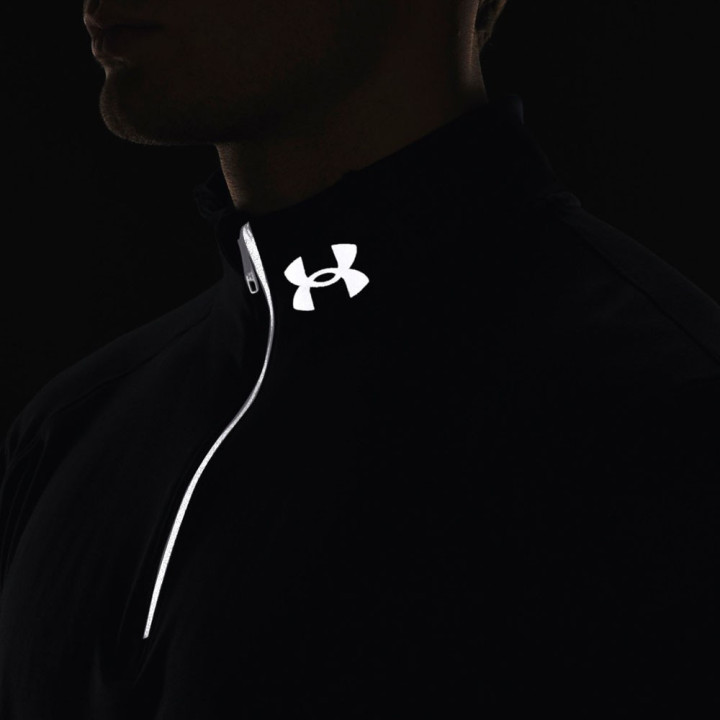 Under Armour Maglia Running Qualifier Run 1 4 Zip Nero Nero Reflective Uomo