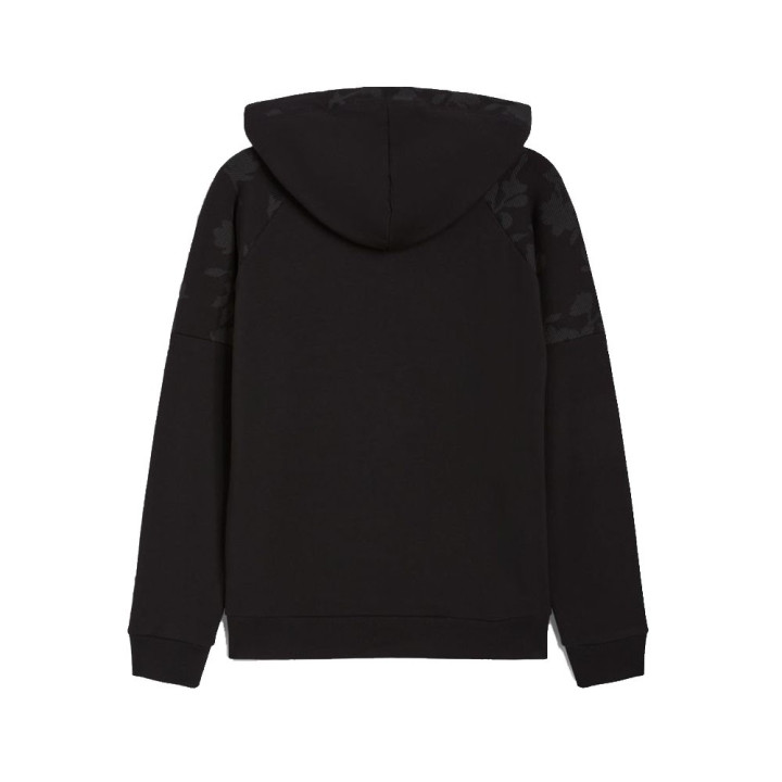 Freddy Felpa Palestra Full Zip Con Cappuccio Fiori Nero Donna
