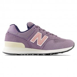 574 Suede Mesh viola rosa