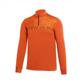 Sottogiacca Sci Jersey Mezza Cerniera arancione