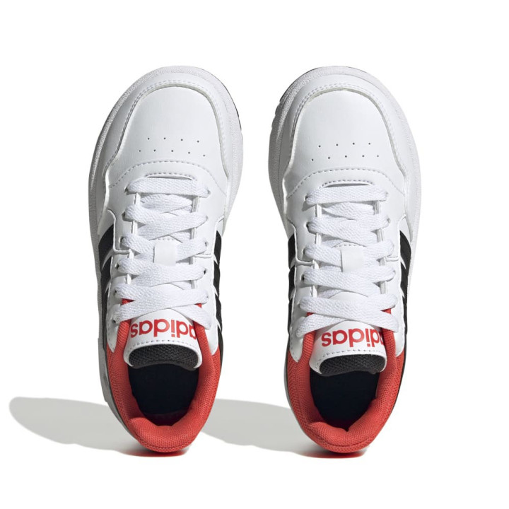 ADIDAS Hoops 3.0 K Gs Bianco Nero - Sneakers Bambino