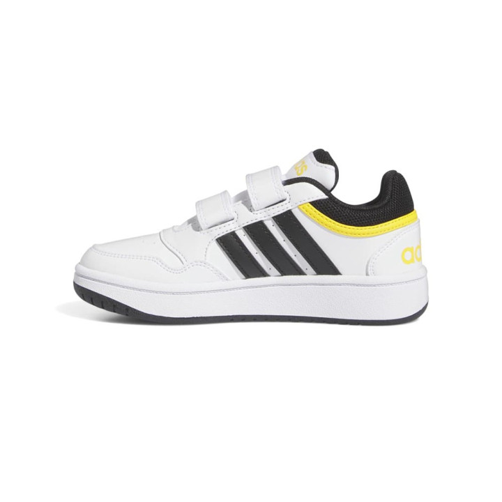 ADIDAS Hoops 3.0 Cf C Ps Bianco Nero Giallo - Sneakers Bambino