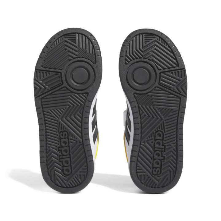 ADIDAS Hoops 3.0 Cf C Ps Bianco Nero Giallo - Sneakers Bambino