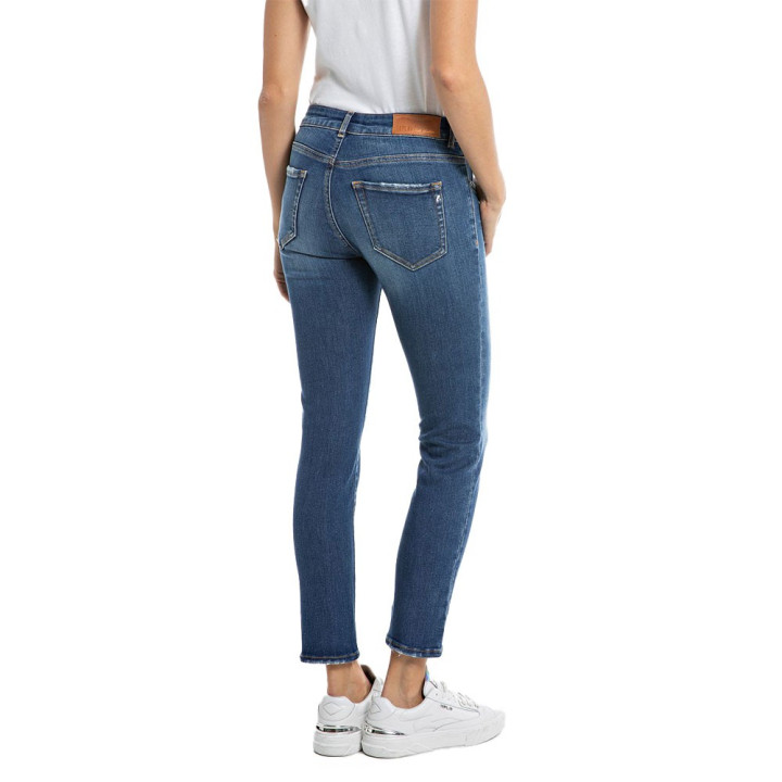 Replay Jeans Fabi L30 Blu Medio Donna