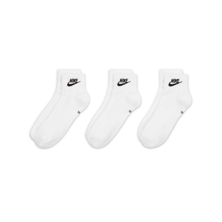 Nike Calze 3/4 Everyday Tris Pack Bianco