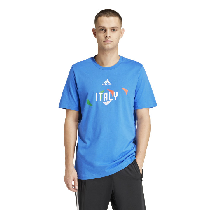 ADIDAS Maglia Calcio Italia Euro 24 Azzurro Bianco Uomo