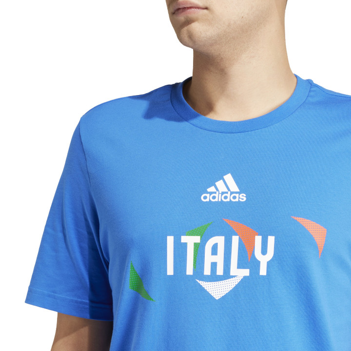 ADIDAS Maglia Calcio Italia Euro 24 Azzurro Bianco Uomo
