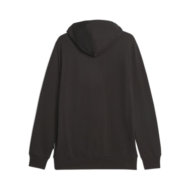 Puma Felpa Con Cappuccio Logo Nero Uomo