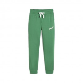 Puma Pantaloni Con Polsino Logo Verde Donna