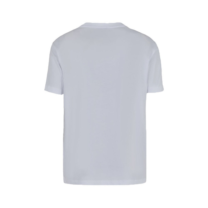 Ea7 T-Shirt Logo Centrale Bianco Uomo