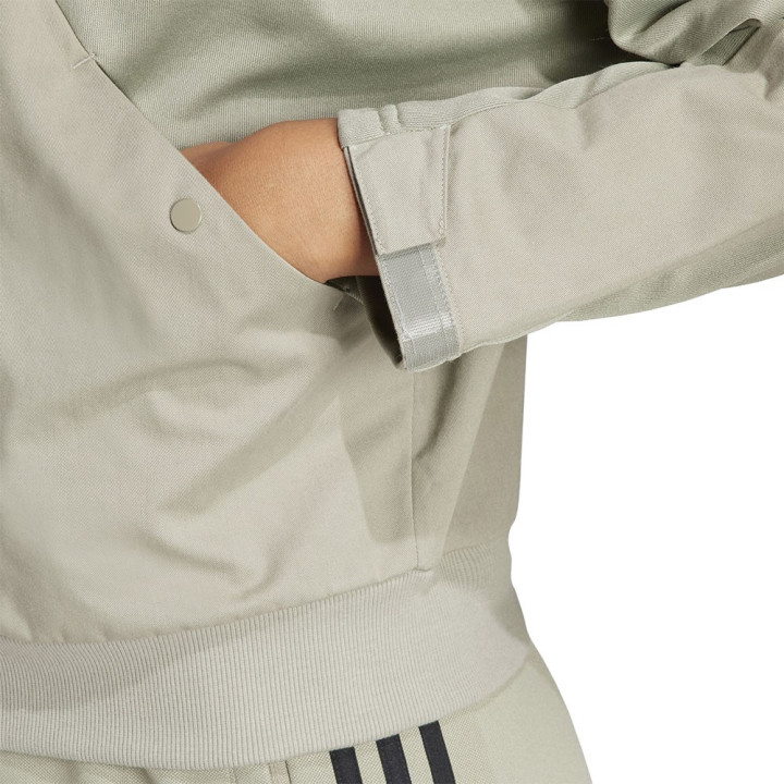 ADIDAS Felpa Palestra Con Cerniera Senza Cappuccio Verde Donna