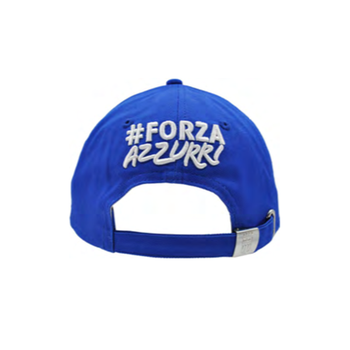 Imma Cappellino Sr Italia Ricamo Bianco Azzurro Uomo