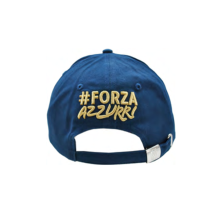 Imma Cappellino Sr Italia Ricamo Blu Oro Uomo