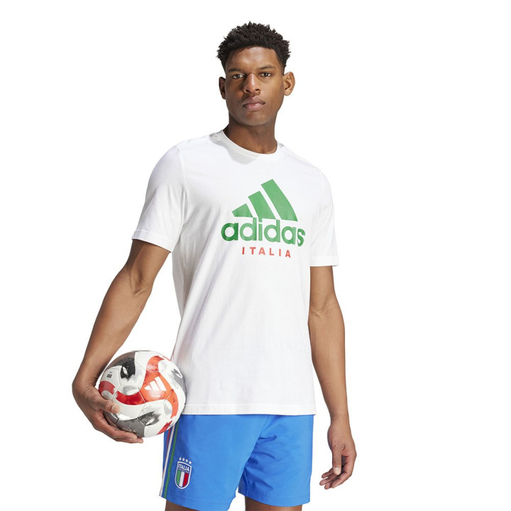 ADIDAS Maglia Calcio Italia Dna Graphic Bianco Verde Uomo