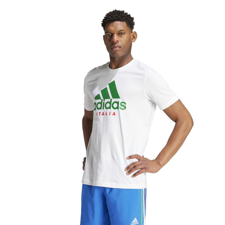 ADIDAS Maglia Calcio Italia Dna Graphic Bianco Verde Uomo