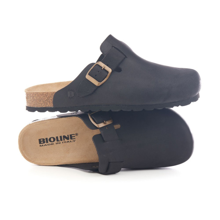 Bioline 1900 Ingrassato Nero - Ciabatte Uomo