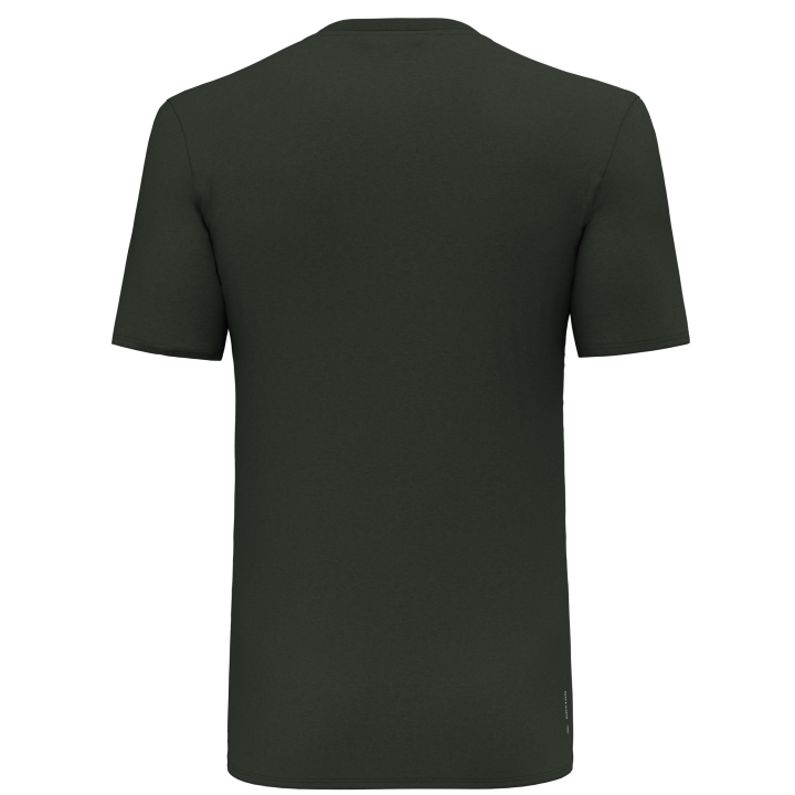 Salewa T-Shirt Trekking Solidlogo Dry Dark Olive Mealnge Uomo