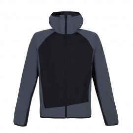 Softshell Razor Blade Hoodie grigio nero