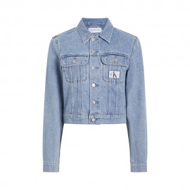Calvin Klein Giacca Denim Azzurro Donna