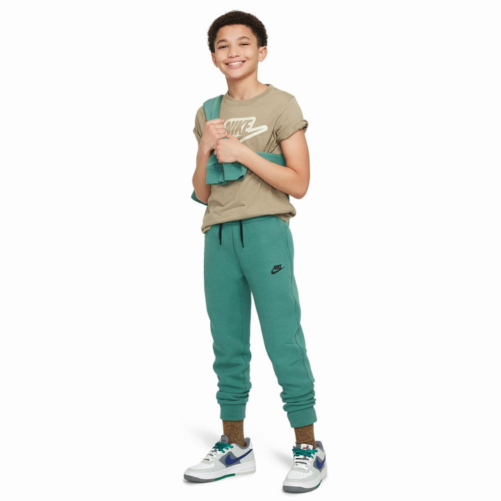 Nike Pantaloni Tech Fleece Verde Bambino